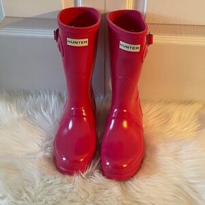 Hunter Original Short Gloss Rain Boots Size 6